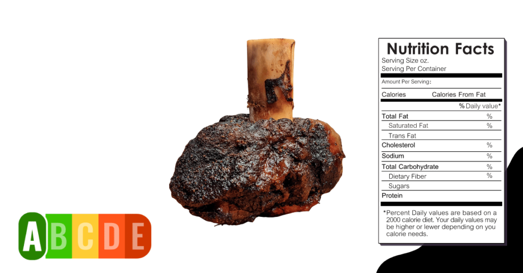 Beef Shank nutrition table and nutrition facts.