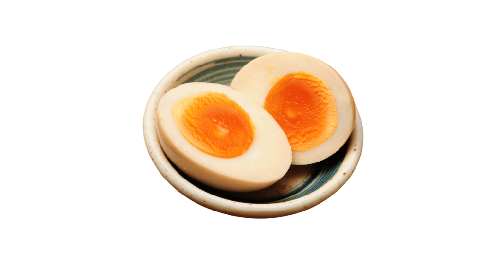 A close-up picture of eggs related to egg nutrition facts, in white background.