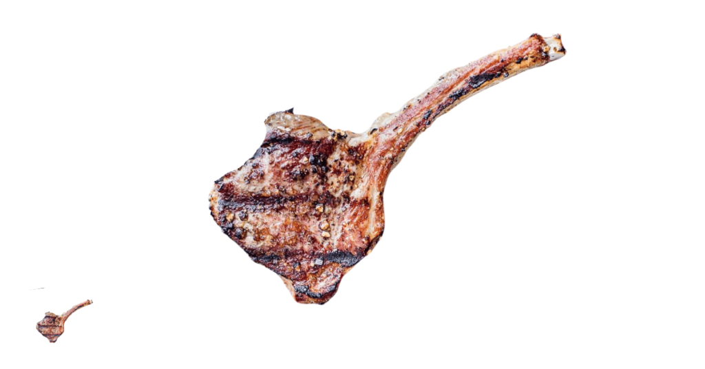 A close-up picture of lamb related to lamb nutrition facts, in white background.