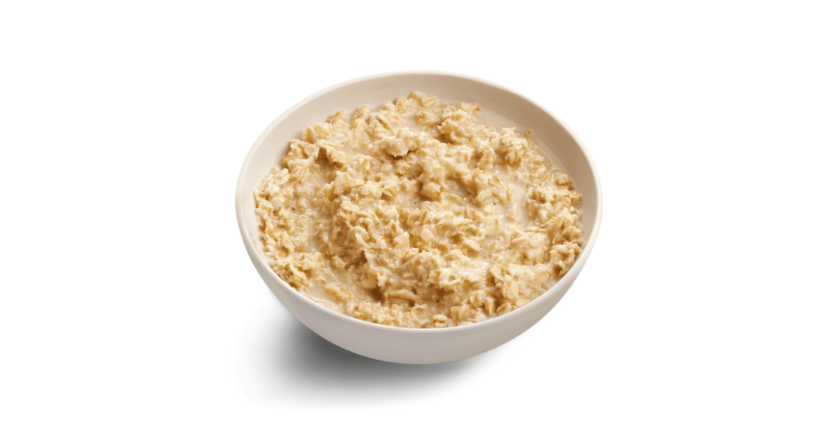 A close-up picture of oats related to oats nutrition facts, in white background.