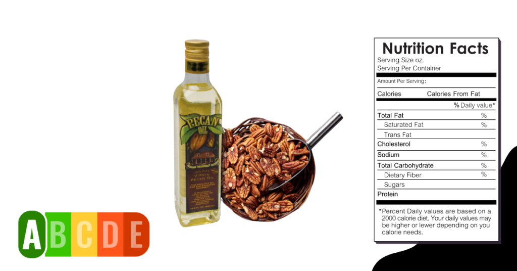 Pecan Oil nutrition table and nutrition facts.