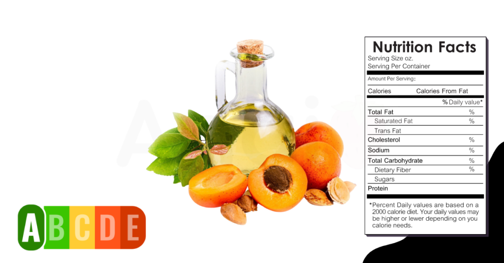 Apricot Kernel Oil nutrition table and nutrition facts.