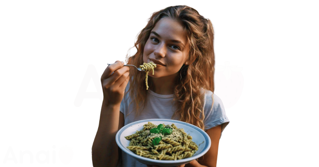 A person eating hemp seeds for weight loss.