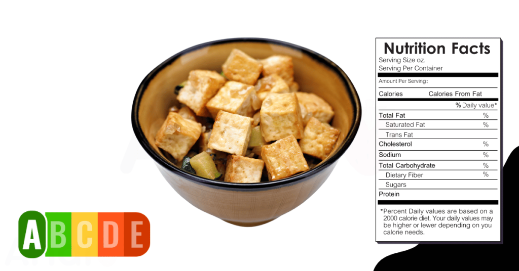 Tofu nutrition table and nutrition facts.