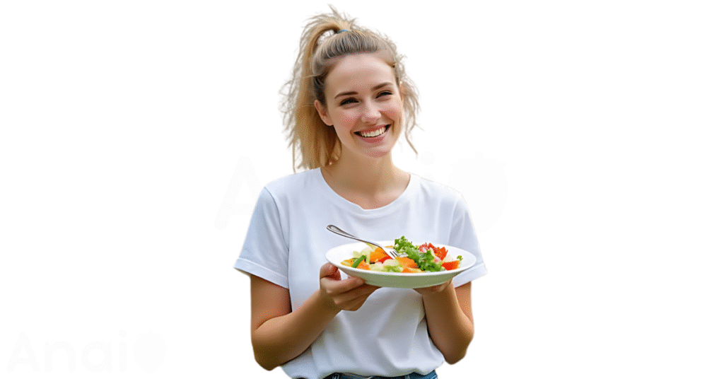 A person eating kukui nut oil for weight loss.