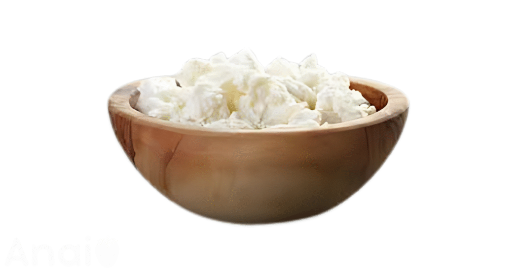 Studio photos of the most common cottage cheese substitutes and cottage cheese alternatives.