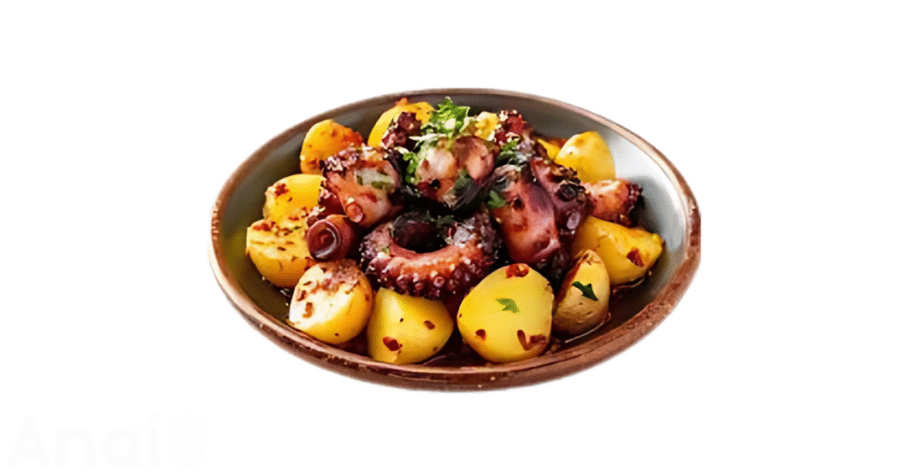 An easy octopus recipe using octopus as the main ingredient