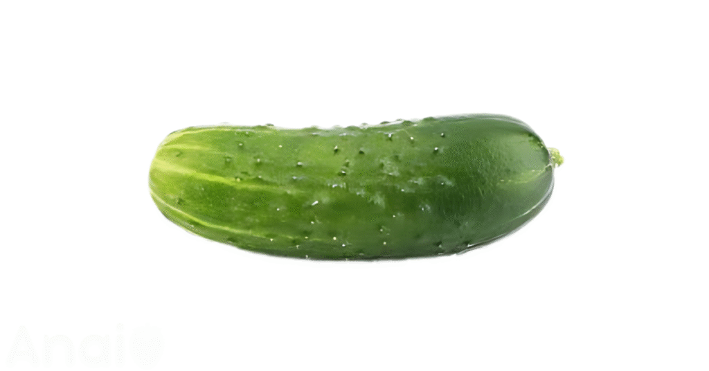 A close-up picture of cucumbers related to cucumber nutrition facts, in white background.