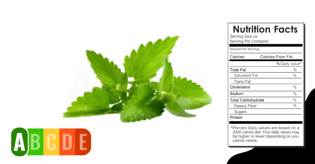 Lemon Balm nutrition table and nutrition facts.