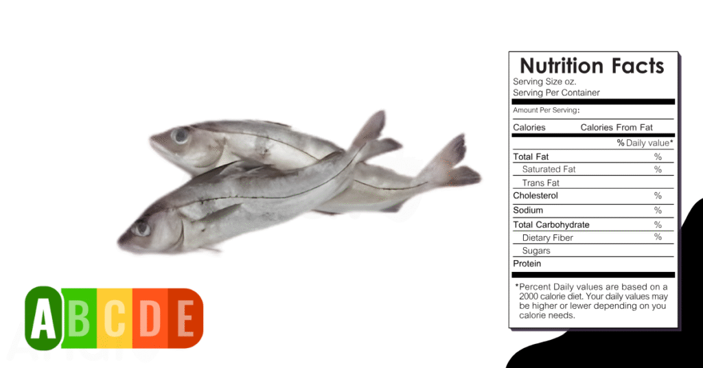 Haddock nutrition table and nutrition facts.