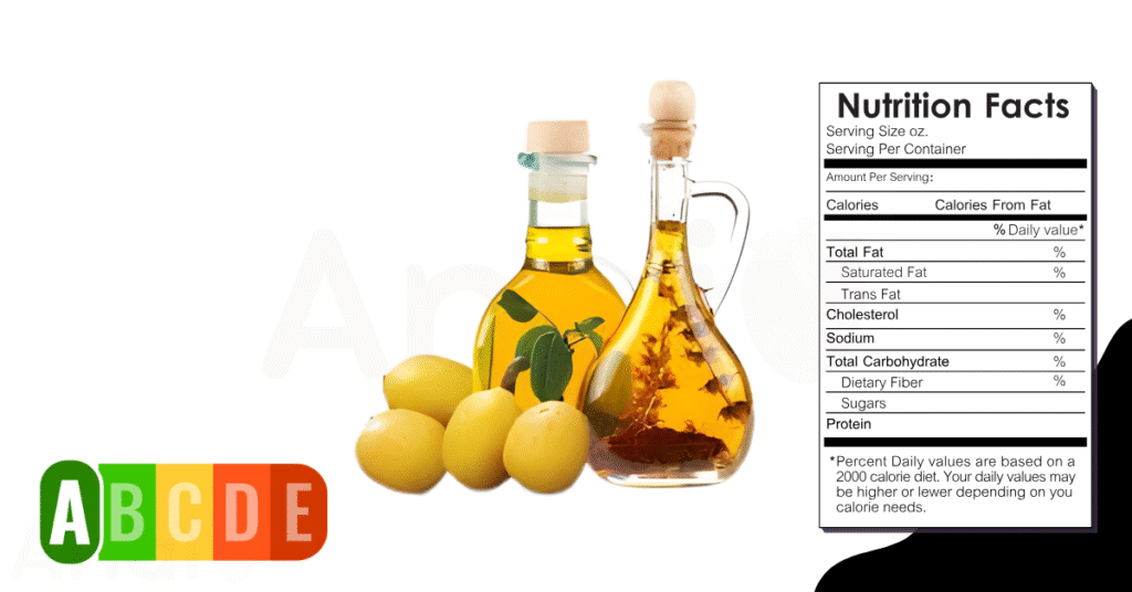 Marula Oil nutrition table and nutrition facts.