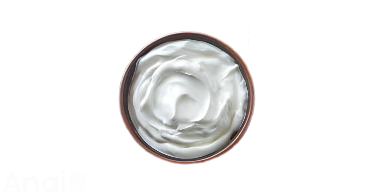 A close-up picture of yogurt related to yogurt nutrition facts, in white background.
