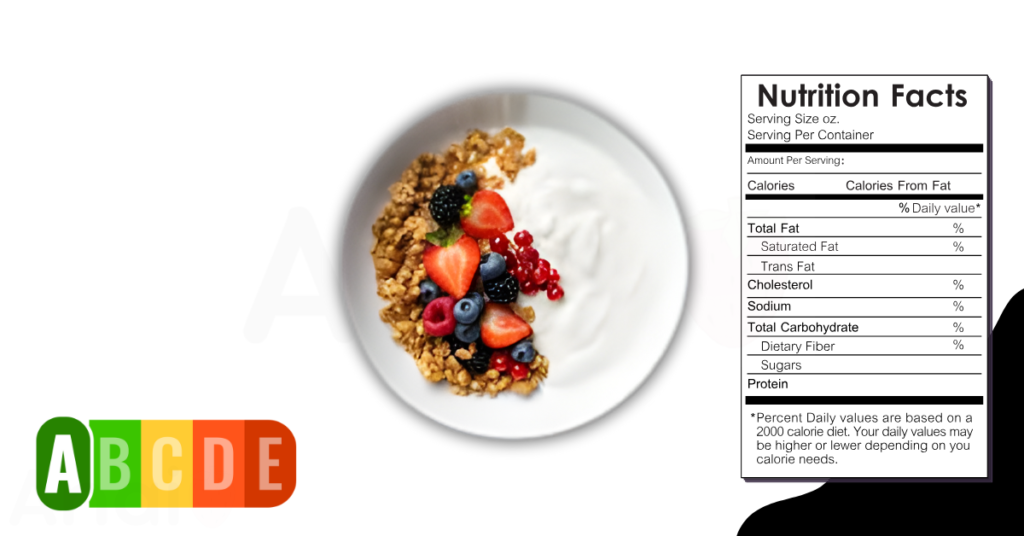 Yogurt nutrition table and nutrition facts.