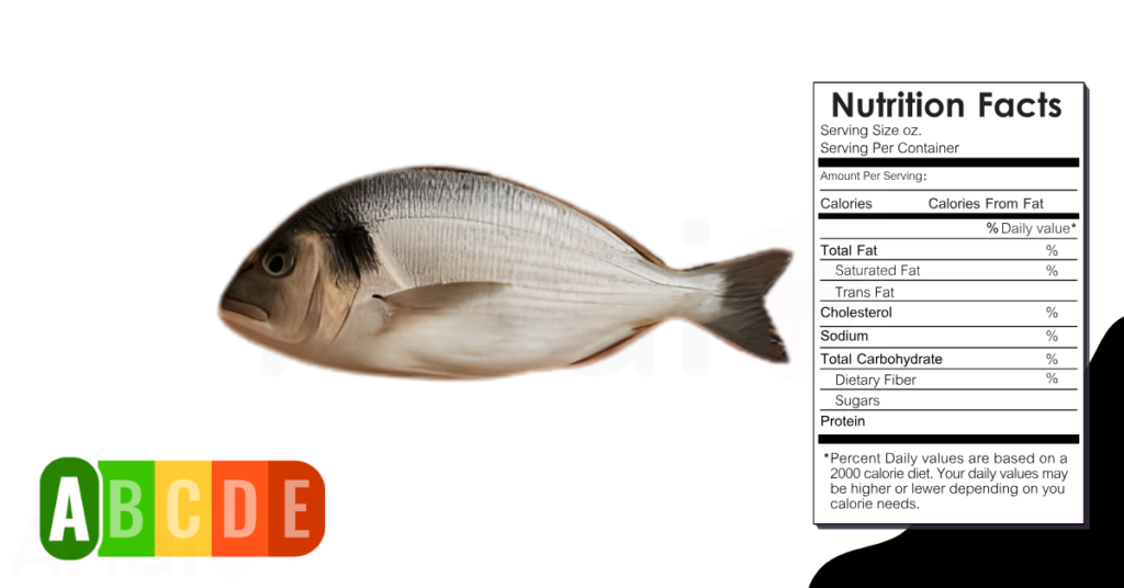 Sea Bream nutrition table and nutrition facts.
