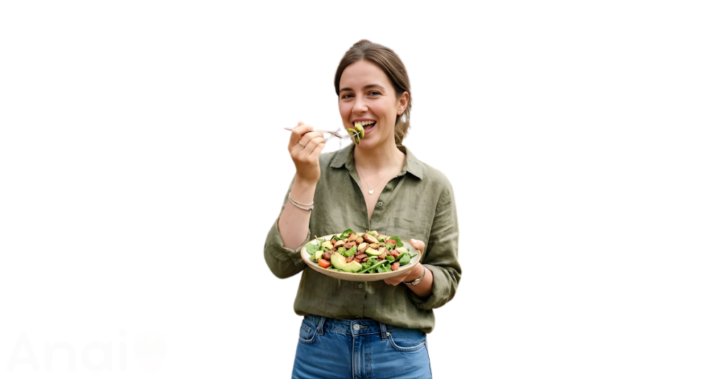 A person eating brazil nuts for weight loss.